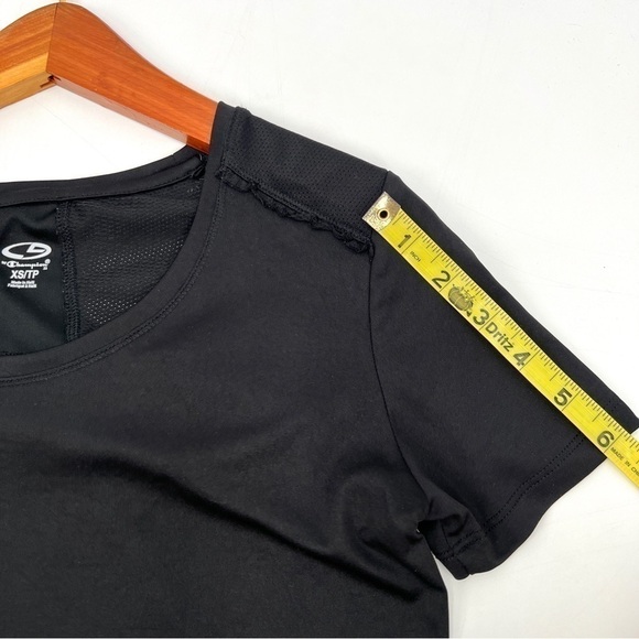 C9 CHAMPION Woman's Black Short Sleeve Lightweight Athletic Top Size XS - Picture 7 of 9